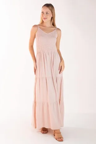 Vestido Dwz Longo Com Lastex