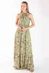 Vestido Dwz Estampado Longo
