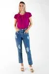 Calca Dwz Jeans Com Rasgos