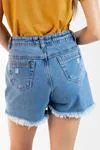 Short Dwz Jeans Barra Desfiada