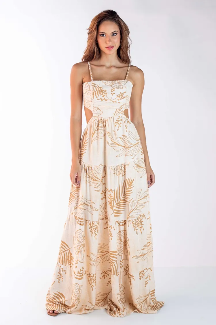 Vestido Dwz Longo Estampado