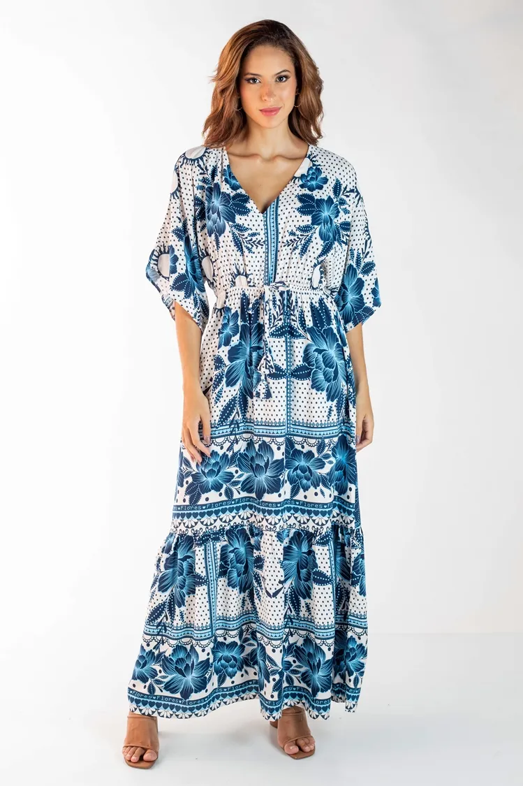 Vestido Dwz Longo Estampado