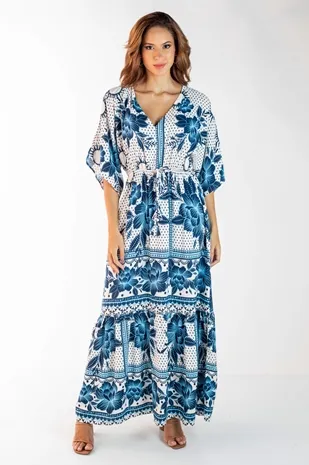 Vestido Dwz Longo Estampado