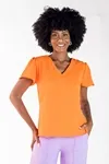 Blusa Dwz Decote v com Manga