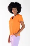 Blusa Dwz Decote v com Manga
