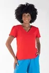 Blusa Dwz Decote v com Manga