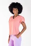 Blusa Dwz Decote v com Manga
