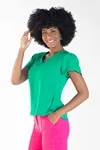 Blusa Dwz Decote v com Manga