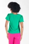 Blusa Dwz Decote v com Manga