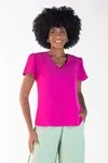 Blusa Dwz Decote v com Manga