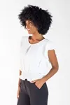 Blusa Dwz Manga Babado com Lastex