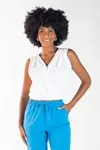 Cropped Dwz com Elastico Transpassado