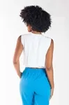 Cropped Dwz com Elastico Transpassado