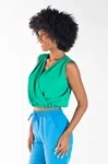 Cropped Dwz com Elastico Transpassado