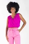 Cropped Dwz com Elastico Transpassado