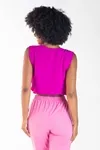 Cropped Dwz com Elastico Transpassado