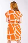 Vestido Dwz Manga Babado Estampado