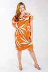 Vestido Dwz Manga Babado Estampado