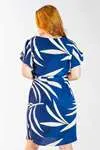 Vestido Dwz Manga Babado Estampado