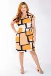 Vestido Dwz Manga Babado Estampado