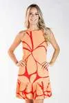 Vestido DWZ Curto Plissado na barra