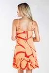 Vestido DWZ Curto Plissado na barra