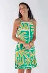 Vestido DWZ Curto Plissado na barra
