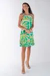 Vestido DWZ Curto Plissado na barra