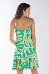 Vestido DWZ Curto Plissado na barra