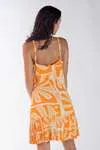 Vestido DWZ Curto Plissado na barra