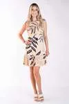 Vestido DWZ Curto Plissado na barra