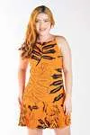 Vestido DWZ Curto Plissado na barra