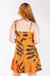 Vestido DWZ Curto Plissado na barra