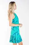 Vestido DWZ Curto Plissado na barra