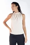 Blusa DWZ Lisa Com Botão na Gola