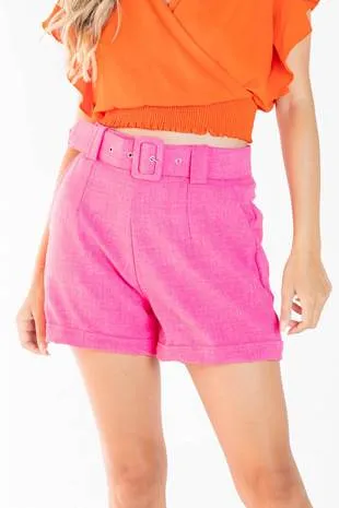 Short DWZ Linho com Cinto