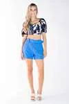 Short DWZ Linho com Cinto