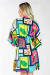 Vestido Dwz Carol Manga Morcego