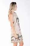 Vestido Dwz Linho com Amarracao