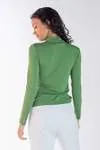 Blusa Dwz de Malha Mg Longa Gola Alta