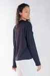 Blusa Dwz de Malha Mg Longa Gola Alta