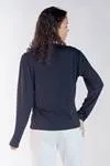 Blusa Dwz de Malha Mg Longa Gola Alta