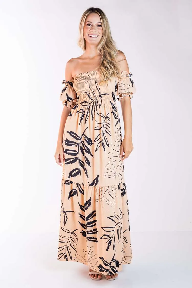 Vestido Dwz Longo Estampa Lastex