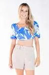 Cropped Dwz Estampa Amarracao