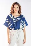 Cropped Dwz Estampado com Elastico