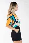 Cropped Dwz Estampado com Elastico