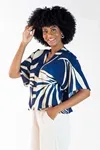 Cropped Dwz Estampado com Elastico