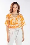 Cropped Dwz Estampado com Elastico