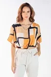 Cropped Dwz Estampado com Elastico
