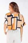 Cropped Dwz Estampado com Elastico